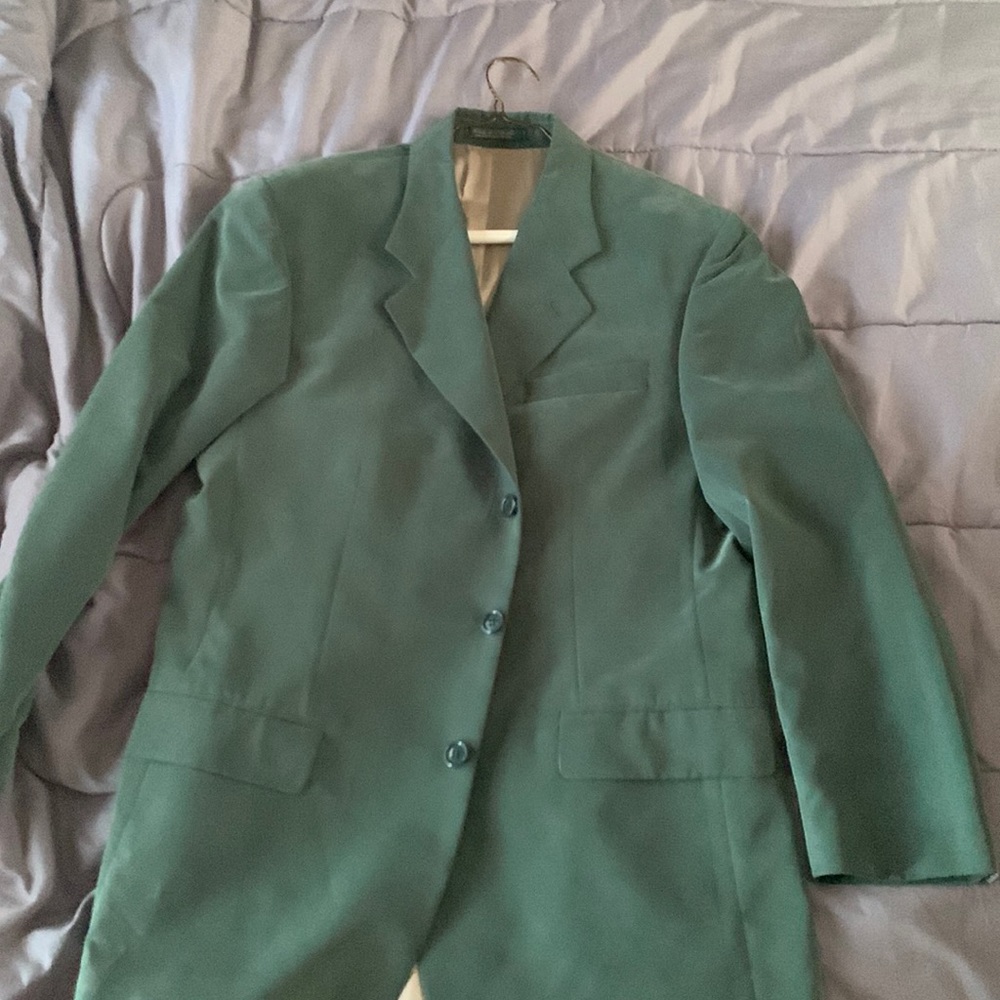 Mens Kasper Macys men’s store green suede looking jacket